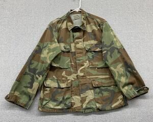 Vintage USGI Woodland Camo BDU Hot Weather Combat Coat Medium Regular 80s 90s
